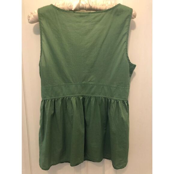 J Crew Green Sleeveless Blouse, Women’s 4 - Picture 2 of 5